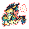 4435-magic-aquamarine-gem-raptor-sticker